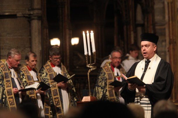 A solemn Commemoration of the 70th Anniversary of the Liberation of Auschwitz was held at Westminster Abbey, London. The servicewas led by The Dean of Westminster The Very Reverend Dr John Hall